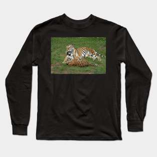 Tiger Mom and Cub Long Sleeve T-Shirt